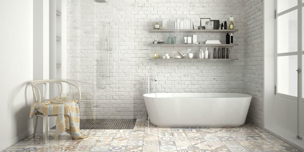 Skab et moderne badeværelsesgulv nemt og billigt med beton maling fra Conteco